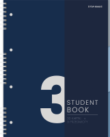 Kołonotatnik TOP-2000 Student Book, A-4, 100 kartek, kratka, kolorowe registry 