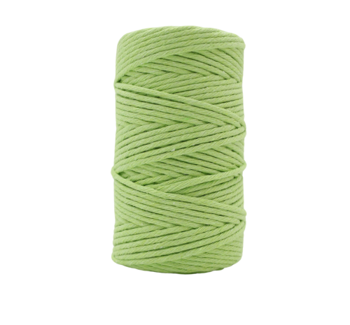 Sznurek ozdobny Tres, pastelowy limonka, 50m