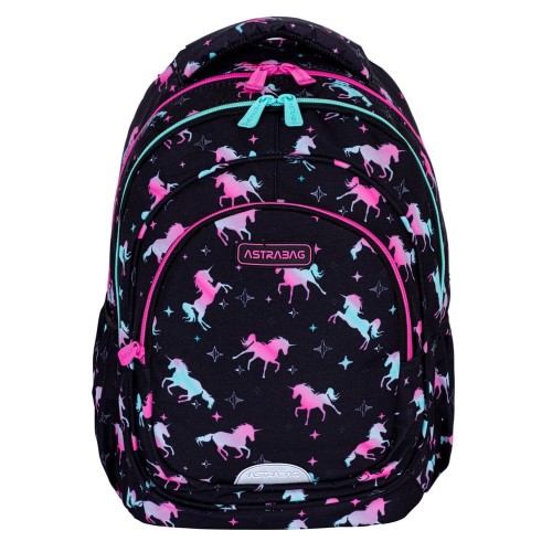 Plecak trzykomorowy Astrabag Unicorn Squad AB330