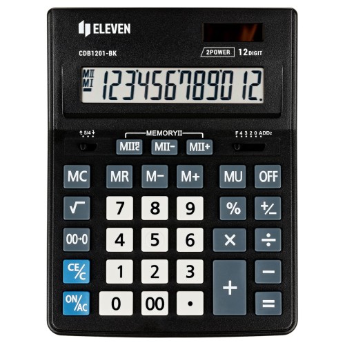 Kalkulator Eleven CDB1201-BK, czarny