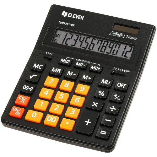 Kalkulator Eleven CDB1201BK-OR, czarny