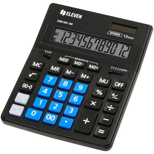 Kalkulator Eleven CDB1201BK-BL, czarny