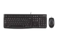 Zestaw klawiatura + mysz Logitech MK120, przewodowa, czarna