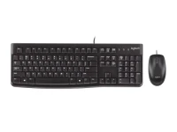 Zestaw klawiatura + mysz Logitech MK120, przewodowa, czarna