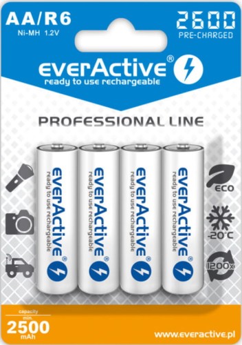 Akumulator everActiv, R-6, 2500 mAh, 4 sztuki