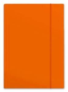Teczka kartonowa z gumką Penmate Plus, A-4, pomarańczowa