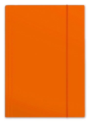 Teczka kartonowa z gumką Penmate Plus, A-4, pomarańczowa
