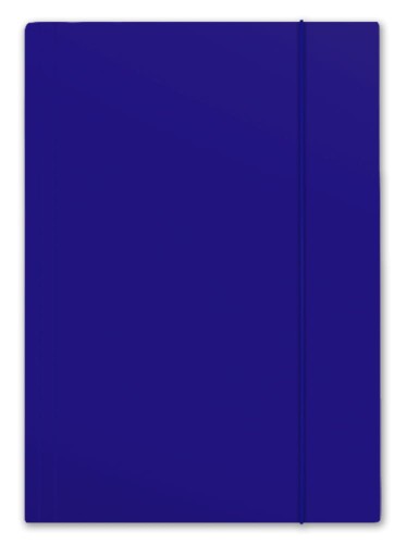 Teczka kartonowa z gumką Penmate Plus, A-4, niebieska