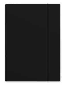 Teczka kartonowa z gumką Penmate Plus, A-4, czarna