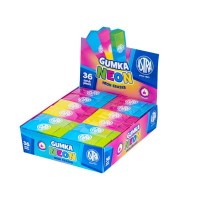 Gumka ołówkowa Astra Neon dwukolorowa