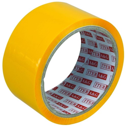 Taśma pakowa A&G 48mm x 50m, żółta  