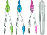 Cyrkiel szkolny Penword MF922843 metalowy, w etui