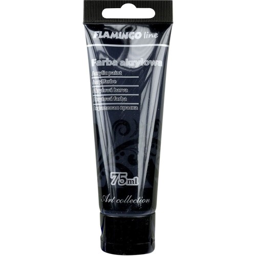 Farba akrylowa Flamingo Line czarna 75ml