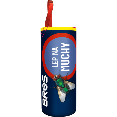 BROS Lep okrągły na muchy – z aromatem miodu, bezzapachowy klej