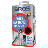 BROS Siatka na okno czarna 130x150cm