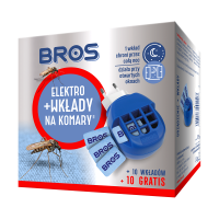 BROS Elektrofumigator + 10 wkładów na komary