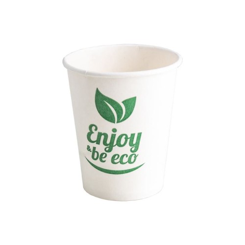 Kubek papierowy Plastic Free 180-200ml 70mm, 50 sztuk z nadrukiem