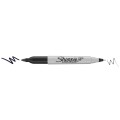 Marker permanentny Sharpie Twin Tip dwustronny, czarny