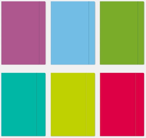 Teczka kartonowa z gumką A-4+ Interdruk Fluo