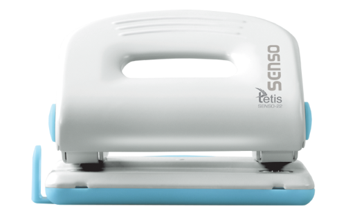 Dziurkacz Tetis Senso 22 niebieski do 25 kartek