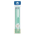 Linijka plastikowa Milan New Look 20 cm, z uchwytem