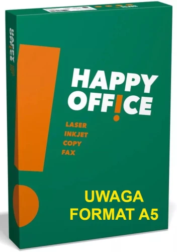 Papier ksero Happy Office mały format A-5 80g/m², 500 arkuszy, biały