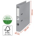 Segregator Esselte No.1 Vivida  A4/50mm z szyną, czerwony