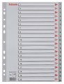 Przekładki plastikowe Esselte, A-4, 20 przekładek