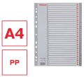 Przekładki plastikowe Esselte, A-4, 31 przekładek