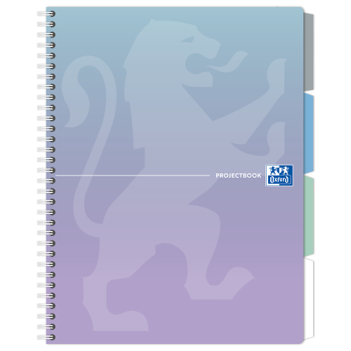Kołonotatnik Oxford Gradient Projectbook A4, PP, 80 kartek kratka