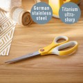 Nożyczki biurowe Leitz Cosy tytanowe, żółte