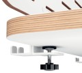 Organizer Leitz Ergo na akcesoria mocowany do biurka, z uchwytem na laptopa, 80 x 25 cm