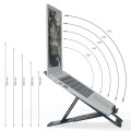 Ultrapłaska aluminiowa podstawka pod laptopa Leitz Ergo, z regulacją wysokości