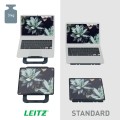Ultrapłaska aluminiowa podstawka pod laptopa Leitz Ergo, z regulacją wysokości