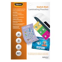 Folia do laminowania Fellowes A-4, 80μm, 25 sztuk - matowa