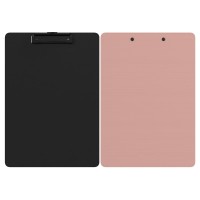 Podkładka z klipem Berlingo Instinct A-4, różowo-czarna