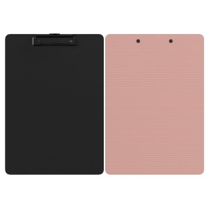 Podkładka z klipem Berlingo Instinct A-4, różowo-czarna