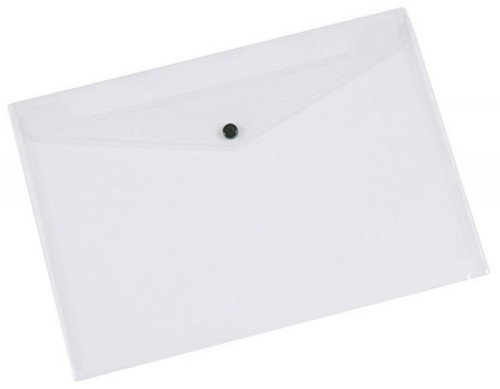 Teczka kopertowa na zatrzask Q-Connect A-4, transaprentna