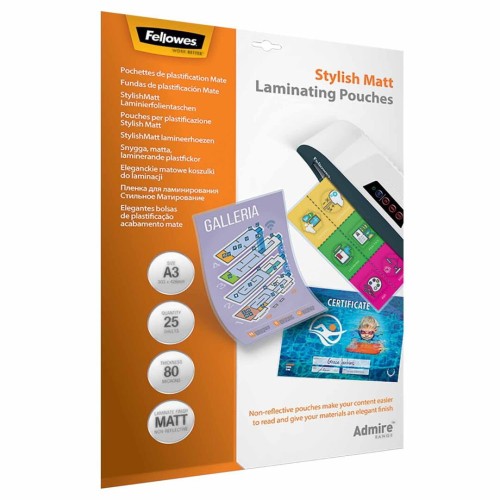 Folia do laminowania Fellowes A-3, 80 μm, 25 sztuk - matowa