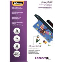 Folia do laminowania Fellowes SUPER QUICK 80µm, A-4, 100 sztuk