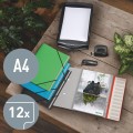  Teczka segregująca Leitz Recycle A-4, 12 przegródek, zielona