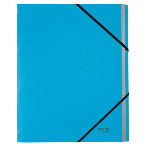  Teczka segregująca Leitz Recycle A-4, 12 przegródek, niebieska