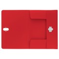 Teczka z klipsem Leitz Recycle A-4, PP, czerwona