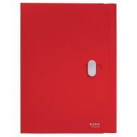 Teczka z klipsem Leitz Recycle A-4, PP, czerwona