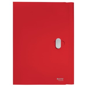 Teczka z klipsem Leitz Recycle A-4, PP, czerwona