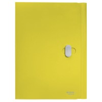 Teczka z klipsem Leitz Recycle A-4, PP, żółta