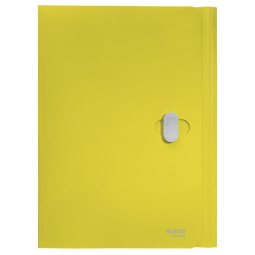 Teczka z klipsem Leitz Recycle A-4, PP, żółta