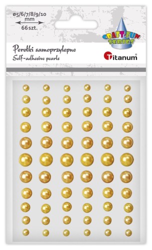 Perełki Titanum Craft-Fun Series samoprzylepne  66 sztuk