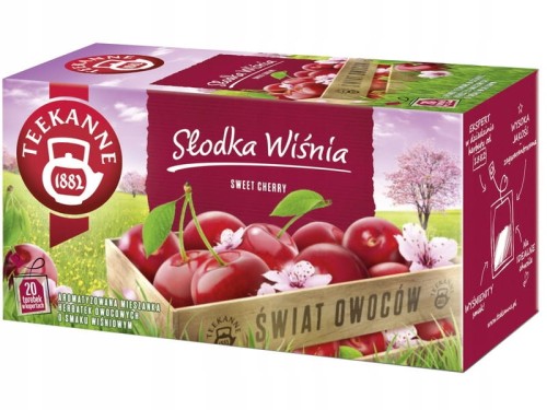 Herbata owocowa Teekanne słodka wiśnia, 20 torebek