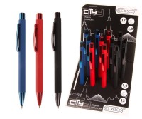 Długopis automatyczny Cresco City, niebieski